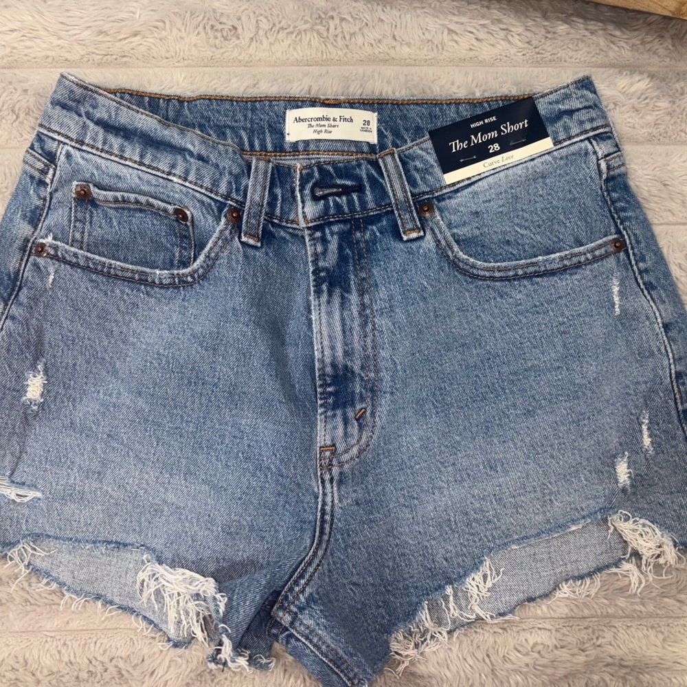 Abercrombie & Fitch Light Blue Jean Shorts